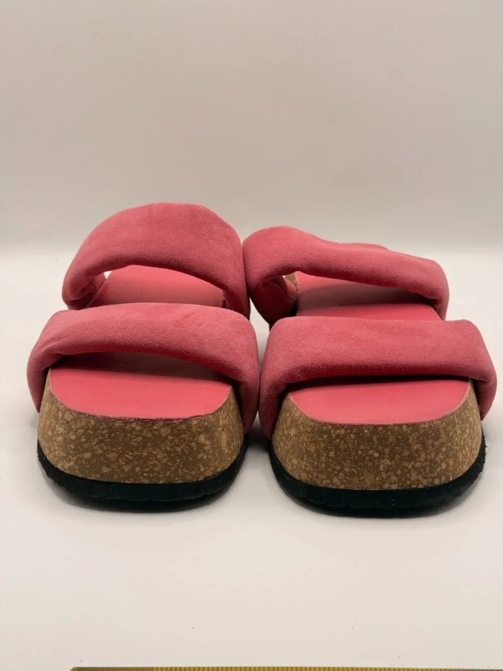 FREE PEOPLE Womens Fairmont Platform Slide Sandal In Watermelon Sz 9